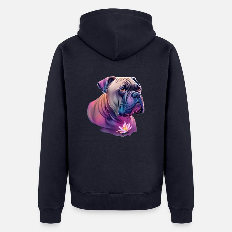 Cane Corso - Unisex Premium Bio Zip Hoodie - Navy