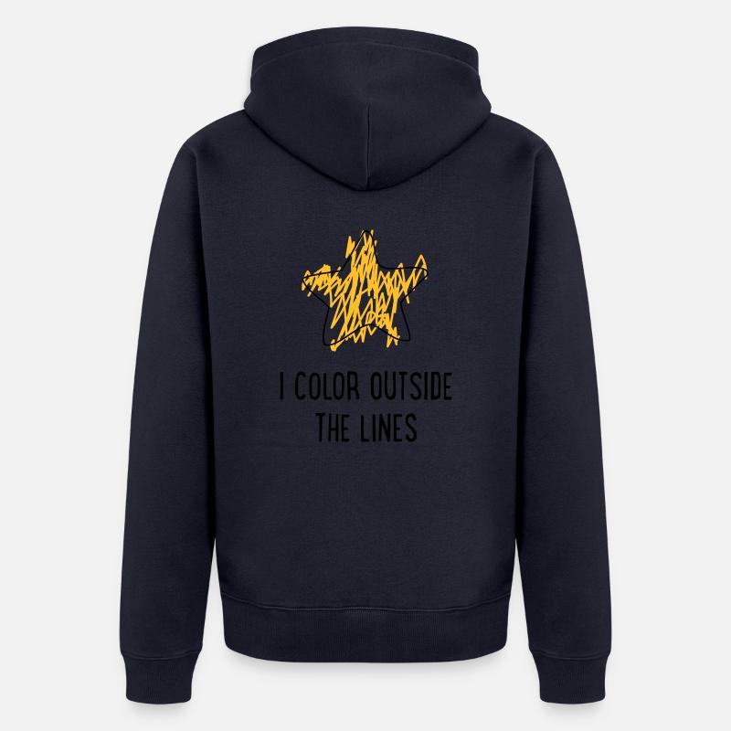 inadaptée - Veste à capuche bio Premium Unisexe - bleu marine