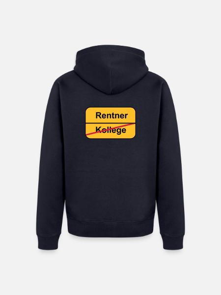 Pensionierung - Unisex Premium Bio Zip Hoodie - Navy