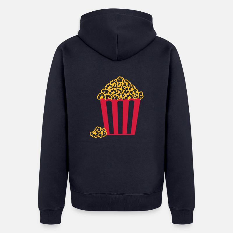 Pop-corn - Veste à capuche bio Premium Unisexe - bleu marine