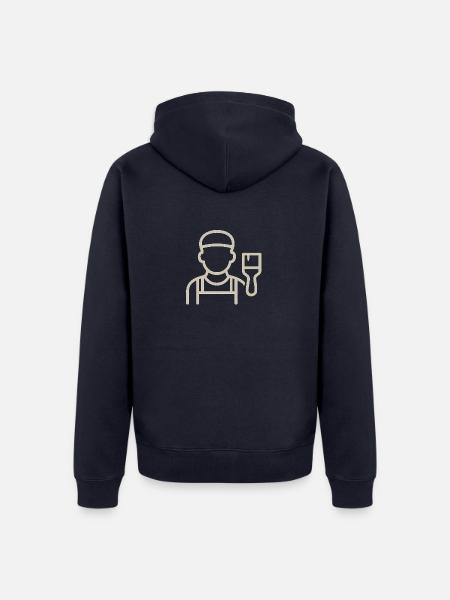 Der Maler - Unisex Premium Bio Zip Hoodie - Navy