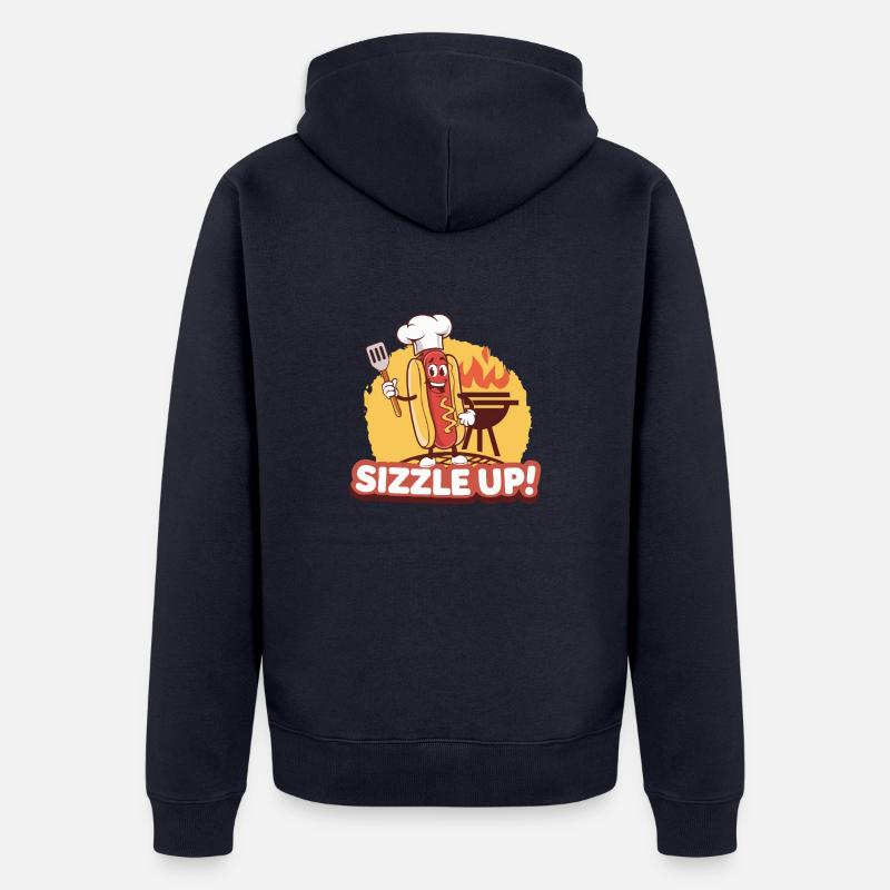 GRÉSILLEMENT - Veste à capuche bio Premium Unisexe - bleu marine