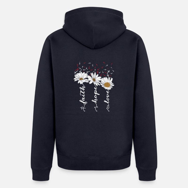 Proverbes chrétiens - Veste à capuche bio Premium Unisexe - bleu marine