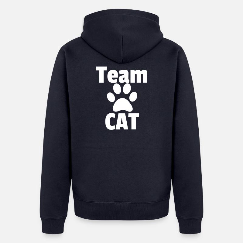 Equipe CAT - Veste à capuche bio Premium Unisexe - bleu marine