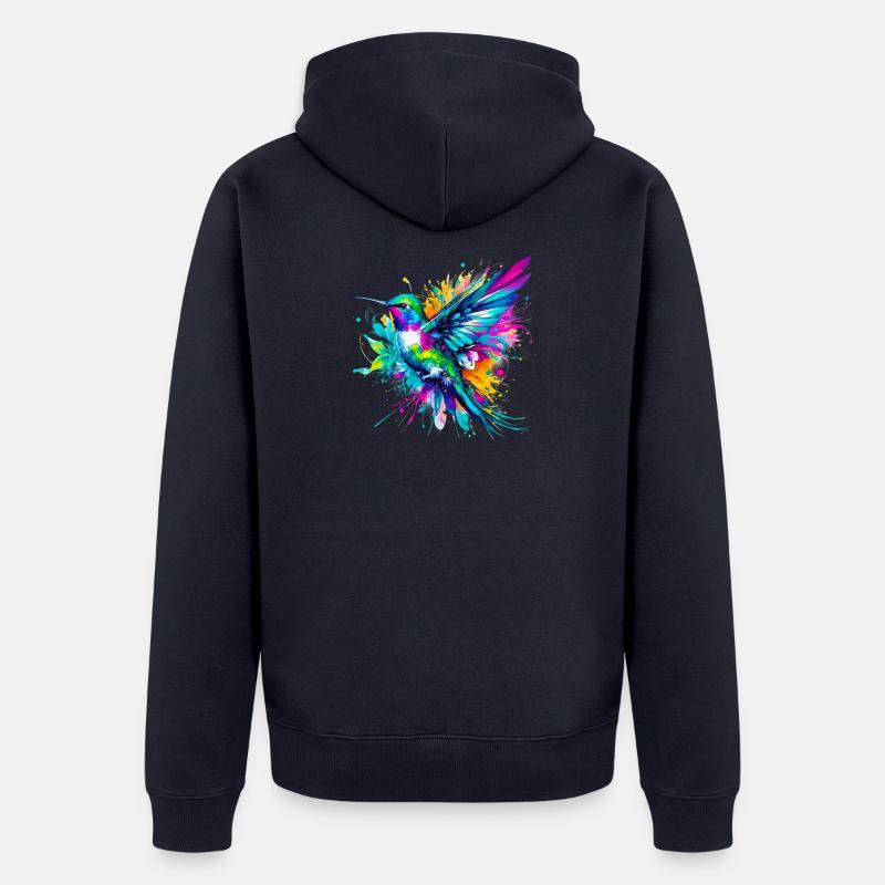 Colibri - Veste à capuche bio Premium Unisexe - bleu marine