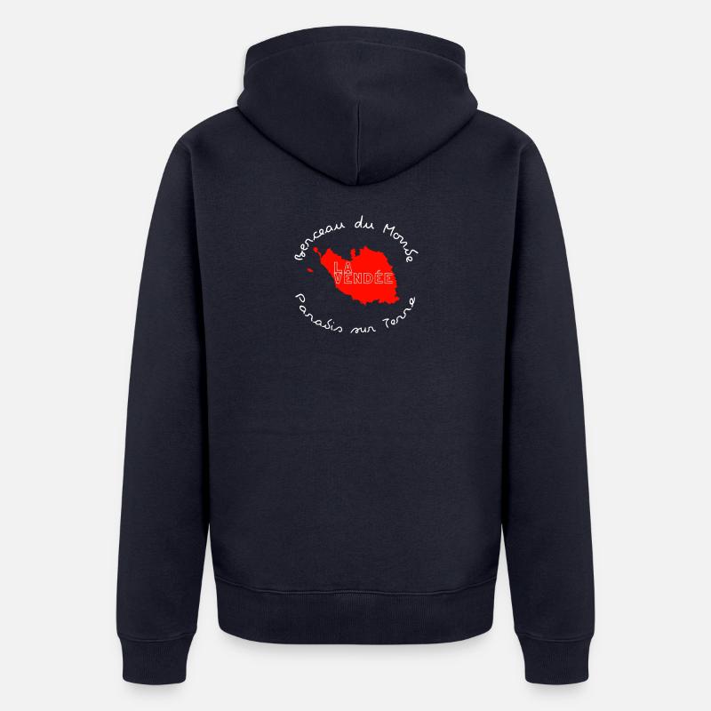 Die Vendée Circular Card - Unisex Premium Bio Zip Hoodie - Navy