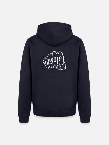 Gelsenkirchen Ruhrpott Vorwahl 0209 Hoodie - Unisex Premium Bio Zip Hoodie - Navy