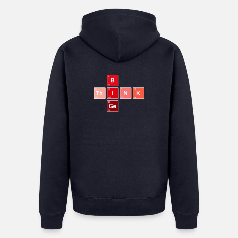 Think Big (Rouge) - Veste à capuche bio Premium Unisexe - bleu marine