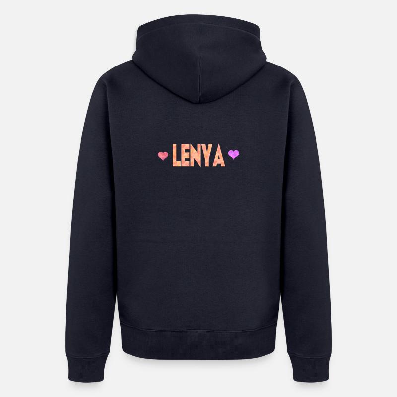 Lenya - Veste à capuche bio Premium Unisexe - bleu marine