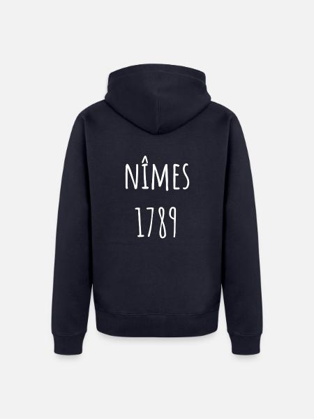 Nîmes im 1789 - Unisex Premium Bio Zip Hoodie - Navy