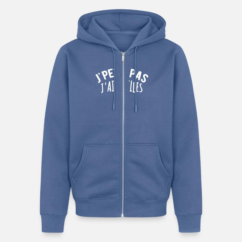 Quilles de huit - Veste à capuche bio Premium Unisexe - bleu pigeon