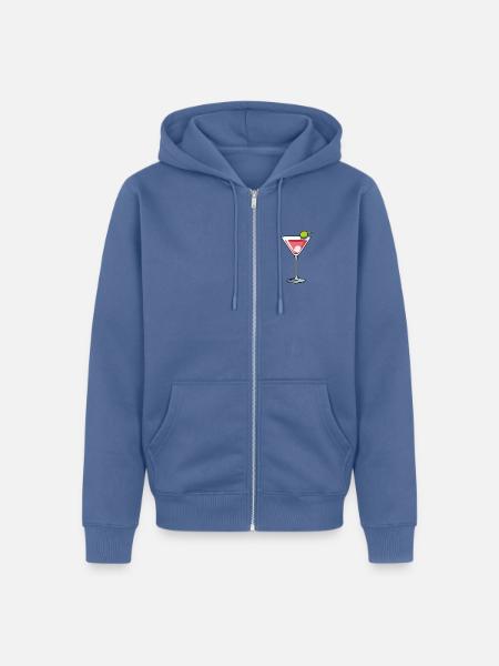 Pornstar - Unisex Premium Bio Zip Hoodie - Taubenblau