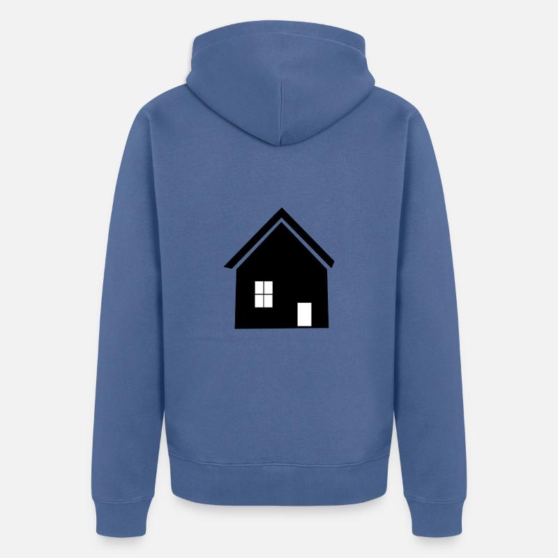 Constructeurs Architecte Maison Maisons Immobilier - Veste à capuche bio Premium Unisexe - bleu pigeon