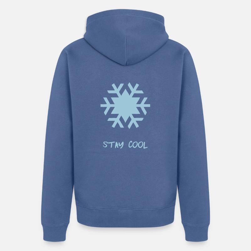 stay cool - Veste à capuche bio Premium Unisexe - bleu pigeon
