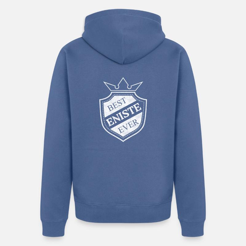 Enişte - Veste à capuche bio Premium Unisexe - bleu pigeon