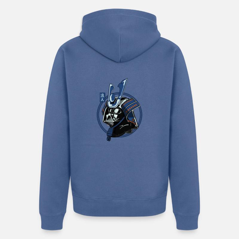 Samouraï de l'espace - Veste à capuche bio Premium Unisexe - bleu pigeon