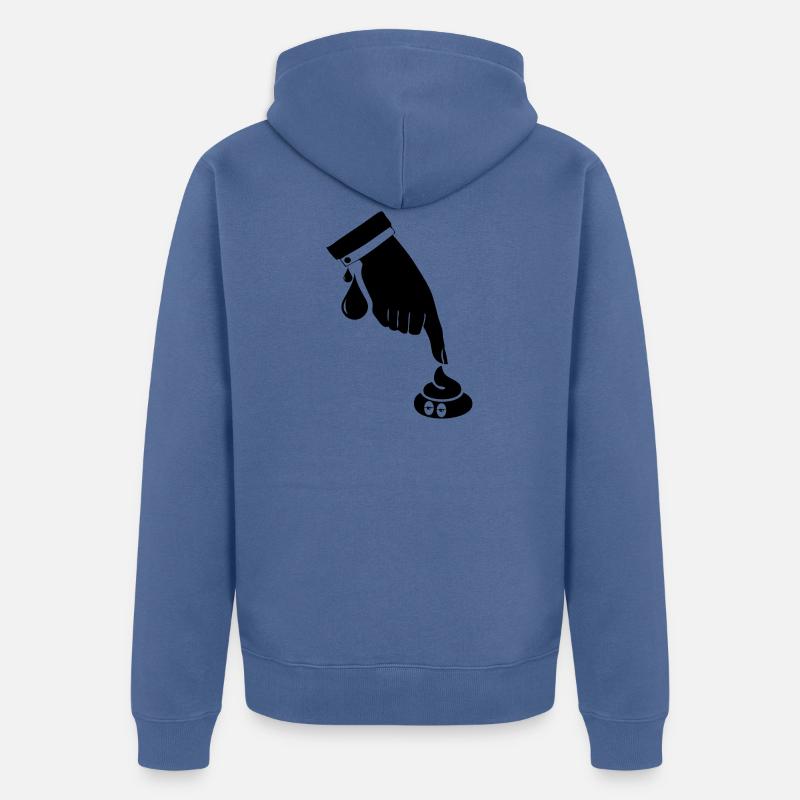 boss blak - Veste à capuche bio Premium Unisexe - bleu pigeon