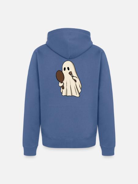Geist macht sich bereit - Unisex Premium Bio Zip Hoodie - Taubenblau