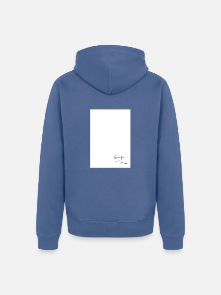 Grüße aus Tirol - Unisex Premium Bio Zip Hoodie - Taubenblau