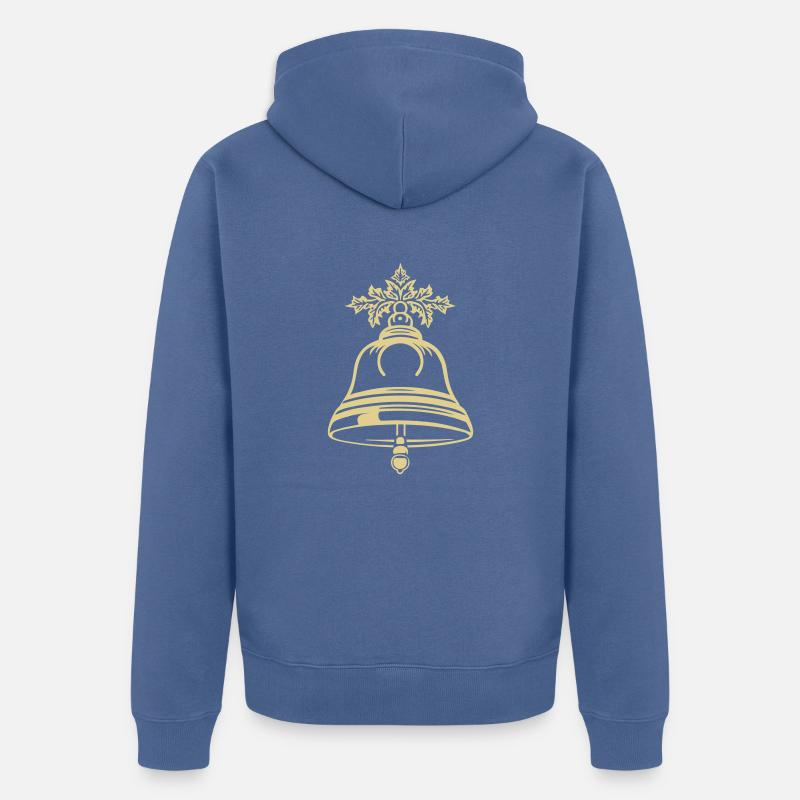 Jingle Bell de vacances - Veste à capuche bio Premium Unisexe - bleu pigeon