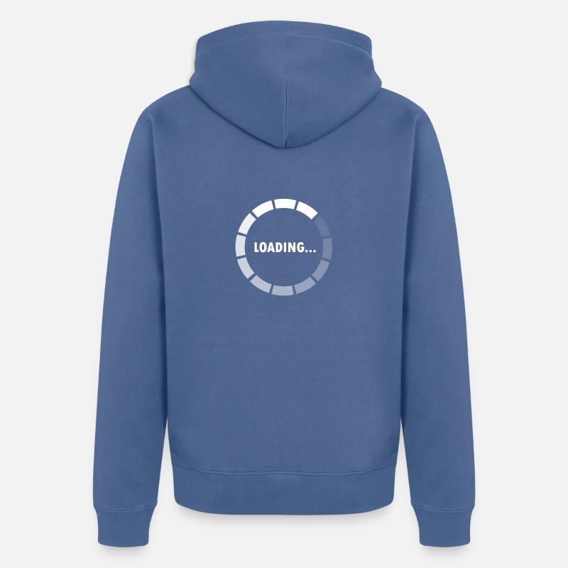 Ajax Loader - loading - waiting - Unisex Premium Bio Zip Hoodie - Taubenblau