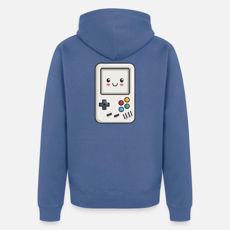 Console jeu mignonne - Veste à capuche bio Premium Unisexe - bleu pigeon