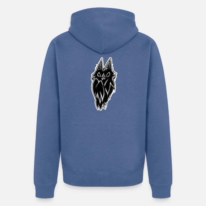 NAT - Veste à capuche bio Premium Unisexe - bleu pigeon