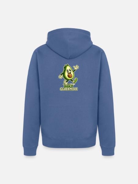 Heilige Guacamole Avocado Cartoon - Unisex Premium Bio Zip Hoodie - Taubenblau