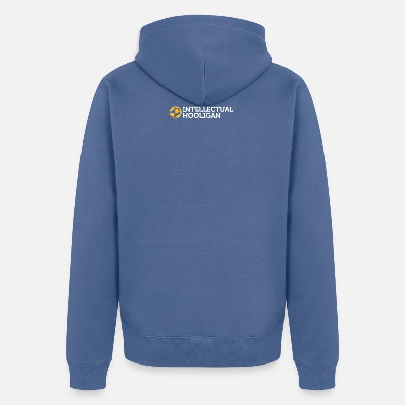 Hooligan intellectuel - Veste à capuche bio Premium Unisexe - bleu pigeon