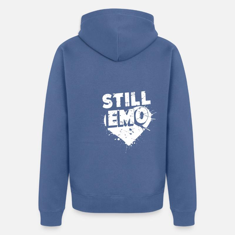 Toujours Emo ! Emo Goth Alternative - Veste à capuche bio Premium Unisexe - bleu pigeon