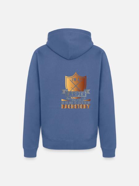Live Action Rollenspiel Larp Larper Fantasy - Unisex Premium Bio Zip Hoodie - Taubenblau