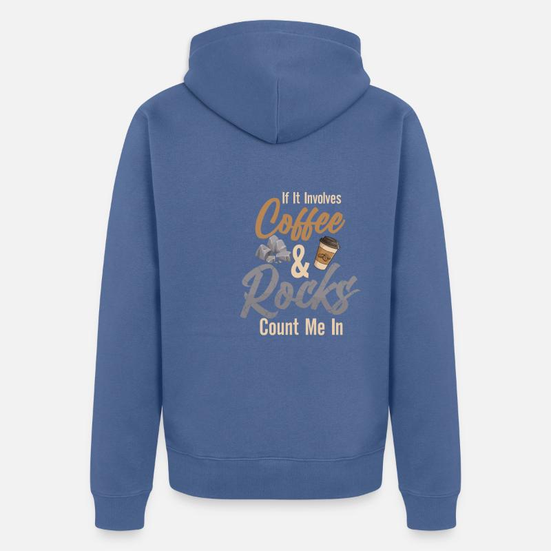 Géologie Géologue - Veste à capuche bio Premium Unisexe - bleu pigeon