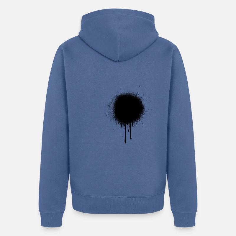 Tache de graffiti - Veste à capuche bio Premium Unisexe - bleu pigeon