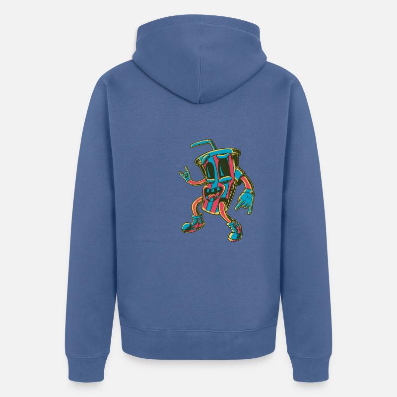 Calice - Veste à capuche bio Premium Unisexe - bleu pigeon