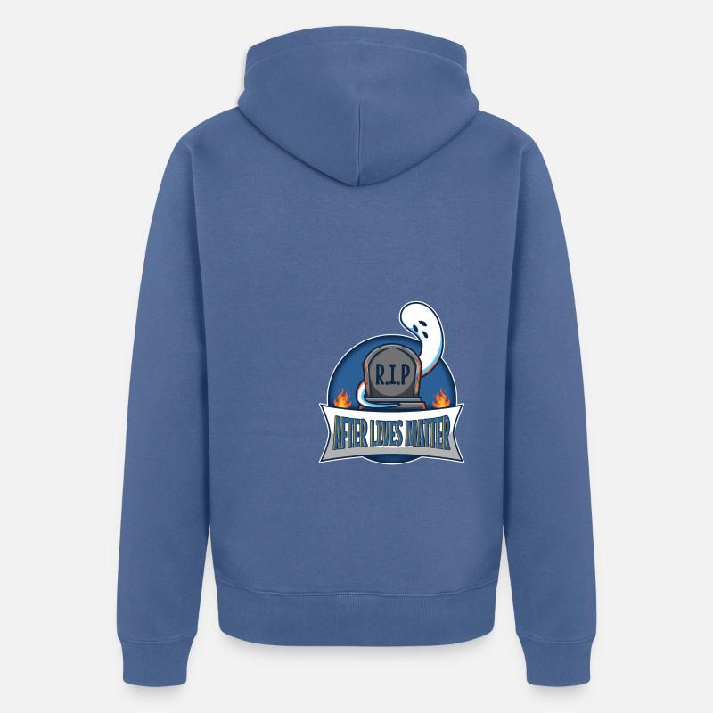 Après que des vies comptent - Veste à capuche bio Premium Unisexe - bleu pigeon