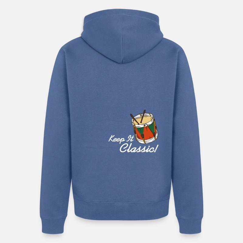 Afrobeat - Keep it classic - Unisex Premium Bio Zip Hoodie - Taubenblau