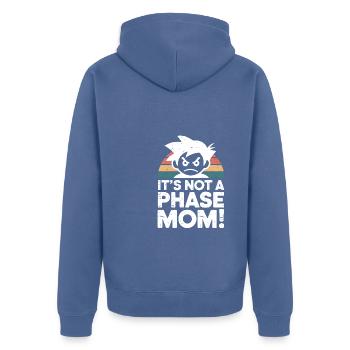 It's not a phase mom! Emo Goth Alternative - Unisex Premium Organic Zip Hoodie - stone blue - Back - Nico (187cm)
