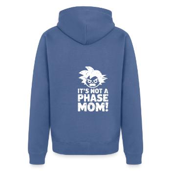 It's not a phase mom! Emo Goth Alternative - Unisex Premium Organic Zip Hoodie - stone blue - Back - Nico (187cm)