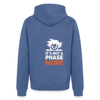 It's not a phase mom! Emo Goth Alternative - Unisex Premium Organic Zip Hoodie - stone blue - Back - Nico (187cm)