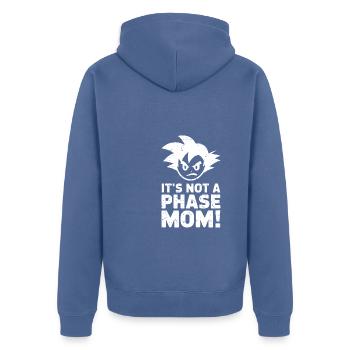 It's not a phase mom! Emo Goth Alternative - Unisex Premium Organic Zip Hoodie - stone blue - Back - Nico (187cm)