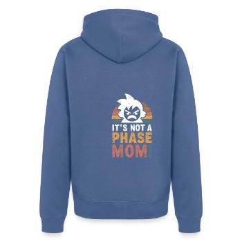 It's not a phase mom! Emo Goth Alternative - Unisex Premium Organic Zip Hoodie - stone blue - Back - Nico (187cm)
