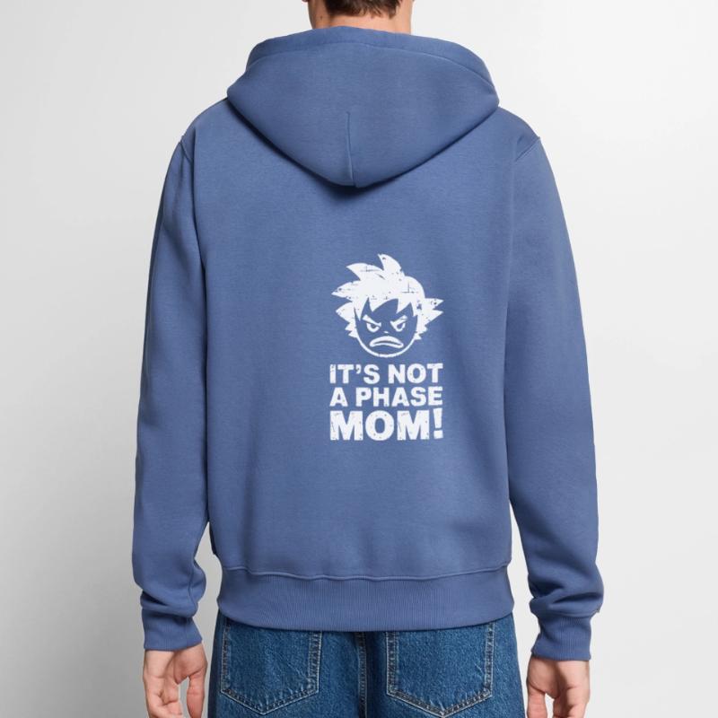 It's not a phase mom! Emo Goth Alternative Unisex Premium Bio Zip Hoodie