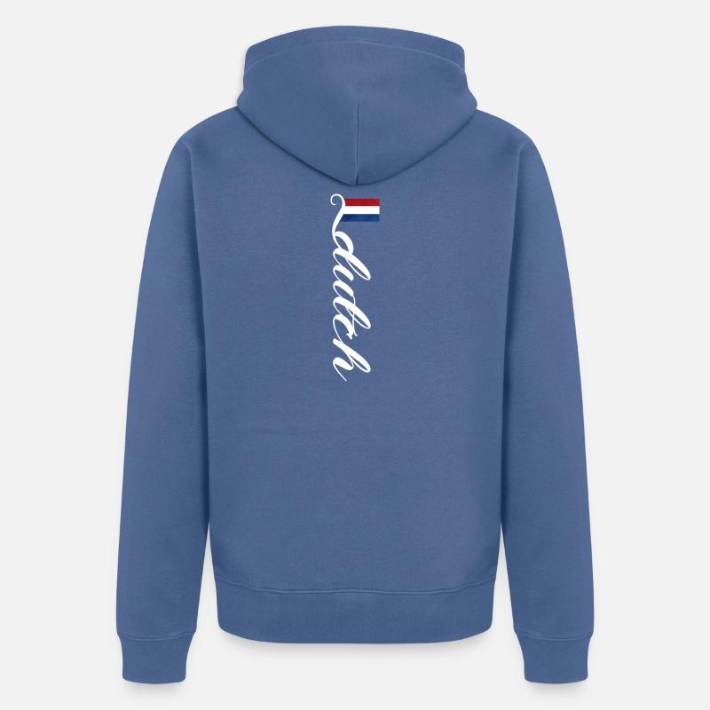 Pays-Bas Pays-Bas Pays-Bas - Veste à capuche bio Premium Unisexe - bleu pigeon