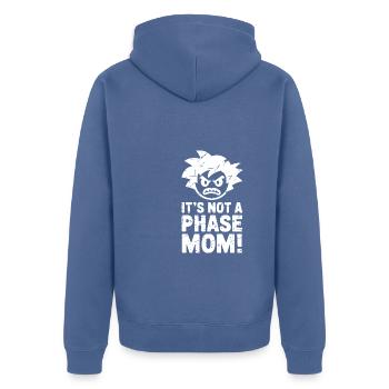 It's not a phase mom! Emo Goth Alternative - Unisex Premium Organic Zip Hoodie - stone blue - Back - Nico (187cm)