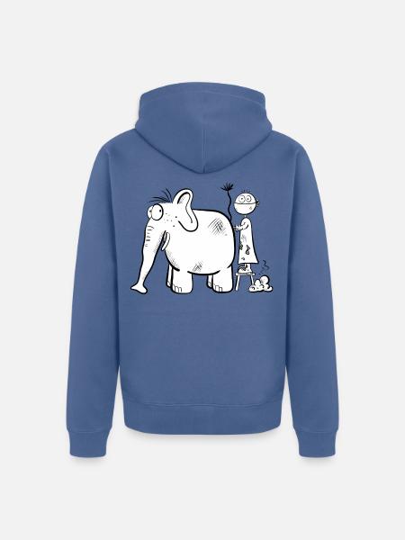 Tiermedizin Studium I Tierarzt I Cooles Geschenk - Unisex Premium Bio Zip Hoodie - Taubenblau