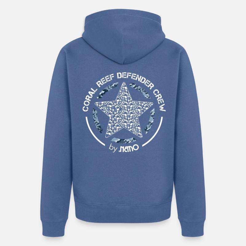 CORAL REEF DEFENDER by .Némo - Veste à capuche bio Premium Unisexe - bleu pigeon