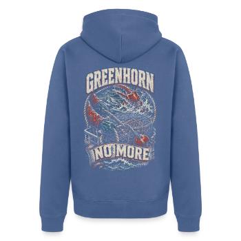 Le crabe royal d’Alaska est inexpérimenté - Veste à capuche bio Premium Unisexe - bleu pigeon - Dos - Nico (187cm)