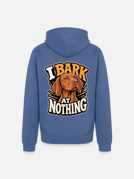 Ungarischer Pointer - Unisex Premium Bio Zip Hoodie - Taubenblau