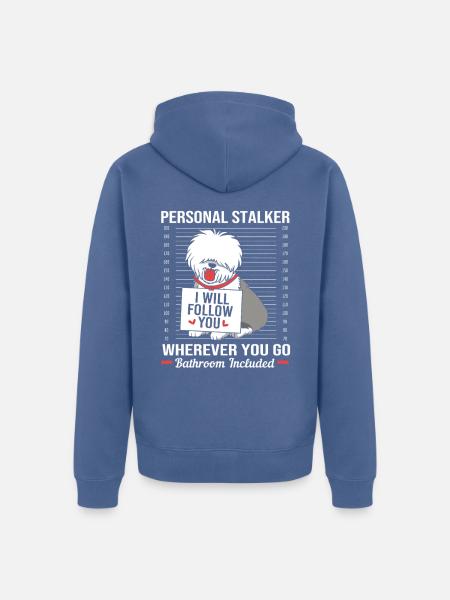 Englischer Schäferhund - Unisex Premium Bio Zip Hoodie - Taubenblau