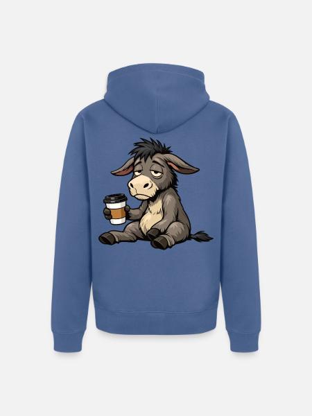 Esel Eselchen Eselhalter Muli Langohresel Muli - Unisex Premium Bio Zip Hoodie - Taubenblau